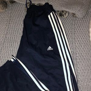 Adidas track pants navy